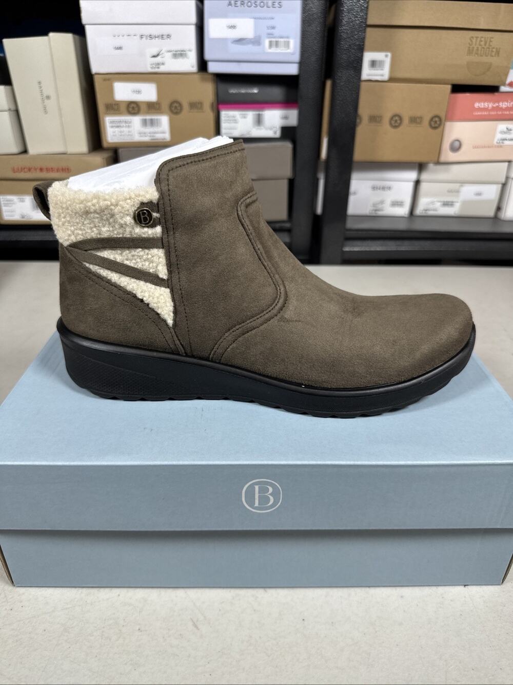 Women's 9.5 Wide LifeStride Grand Cozy Ankle Boot Ankle Boot Hunter Green